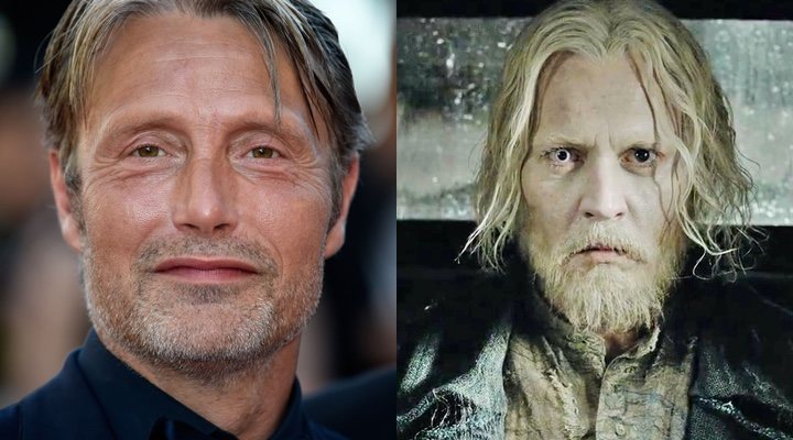 Mads Mikkelsen y Johnny Depp en 'Animales fantásticos 2'