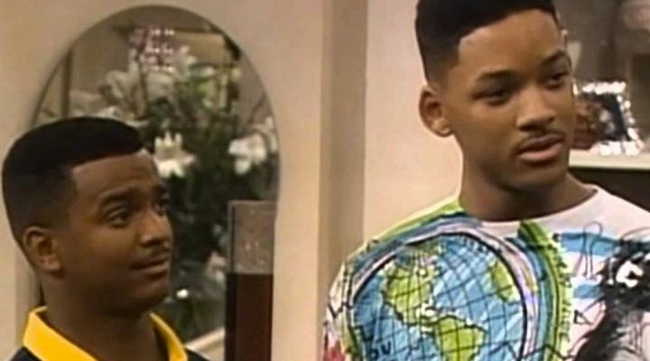 'Alfonso Ribeiro junto con Will Smith en El príncipe de Bel-Air'