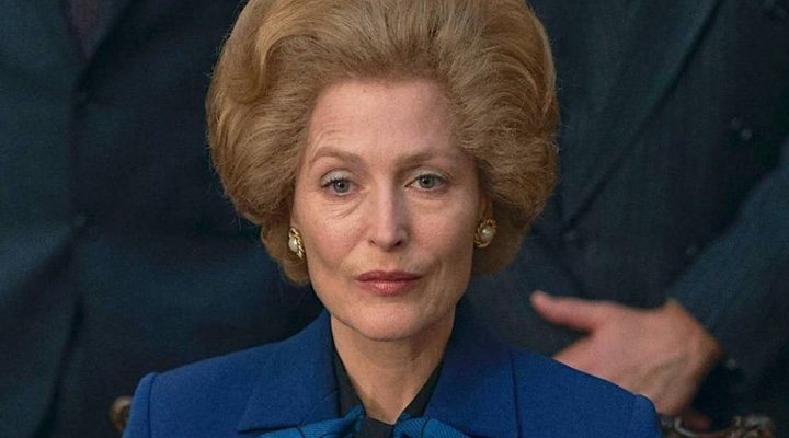 Gillian Anderson como Margaret Thatcher en 'The Crown'