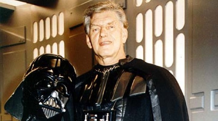 David Prowse en el rodaje de 'Star Wars'