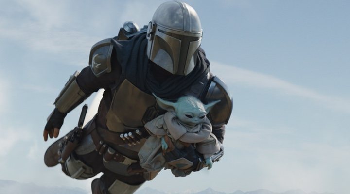  Mando y Baby Yoda en 'The Mandalorian'