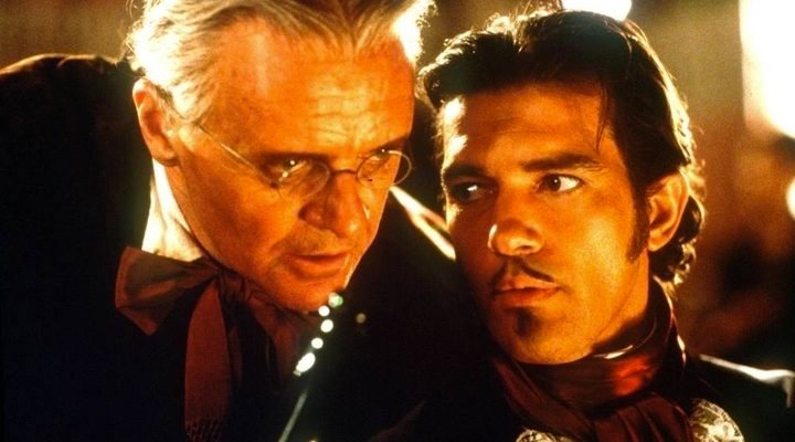 'Anthony Hopkins y Antonio Banderas en La mascara del zorro'