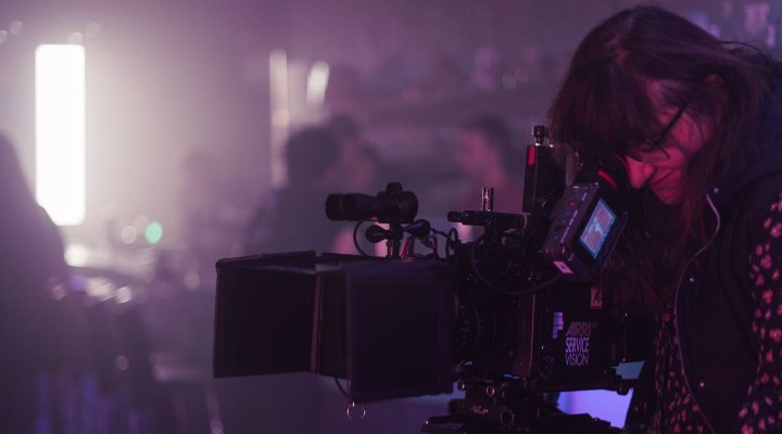 Isabel Coixet rodando 'Nieva en Benidorm'