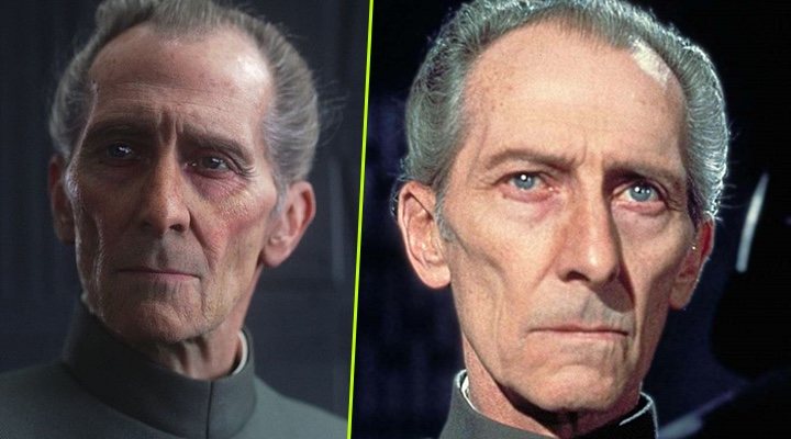  Moff Tarkin, comparativa 'Rogue One' trilogía original