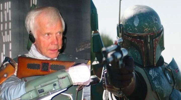 Jeremy Bulloch y Boba Fett en 'The Mandalorian'