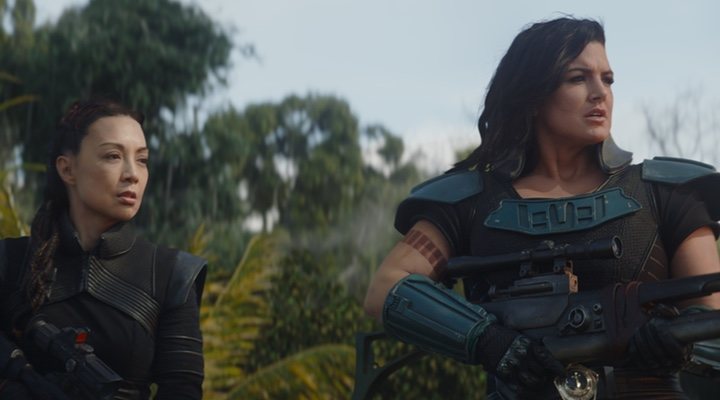  Ming-Na Wen y Gina Carano en 'The Mandalorian'