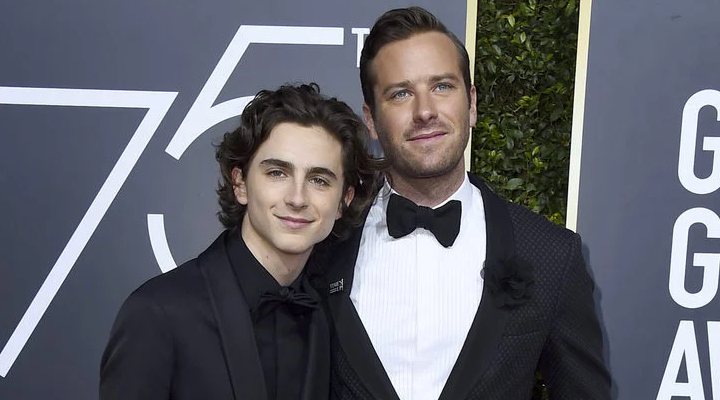 'Armie Hammer con Timothée Chalamet'