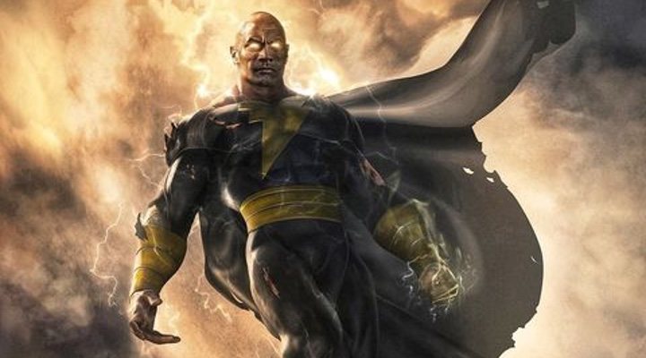  Dwayne Johnson como Black Adam en un arte conceptual de la película