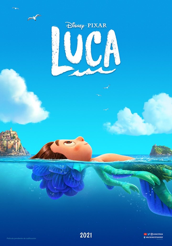  Póster de 'Luca', película de Pixar