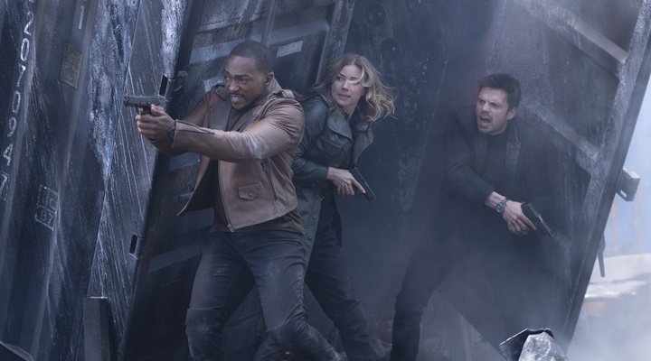  Anthony Mackie, Emily VanCamp y Sebastian Stan en 'Falcon y el Soldado de Invierno'