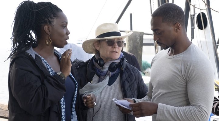  Adepero Oduye, Kari Skogland y Anthony Mackie en 'Falcon y el Soldado de Invierno'