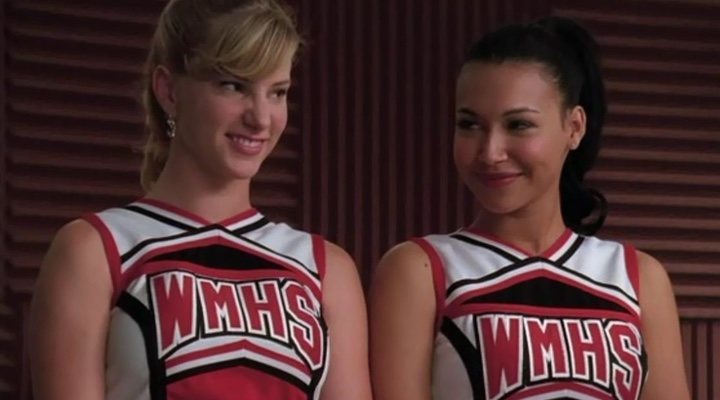 Heather Morris y Naya Rivera en 'Glee'