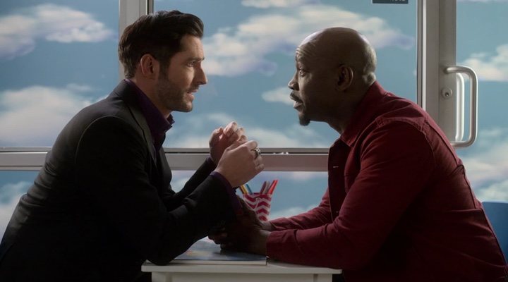  Tom Ellis y D.B. Woodside en 'Lucifer'