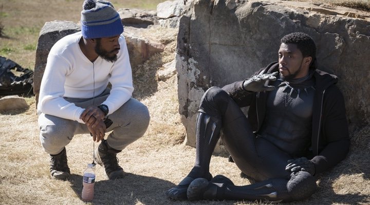  Ryan Coogler y Chadwick Boseman en 'Black Panther' (2018)