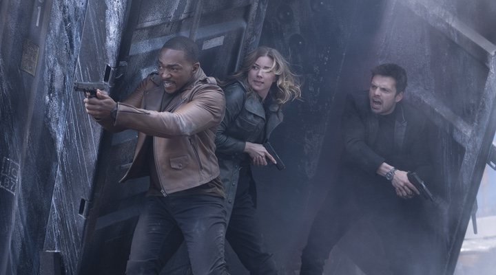  Anthony Mackie, Emily VanCamp y Sebastian Stan en 'Falcon y el Soldado de Invierno'