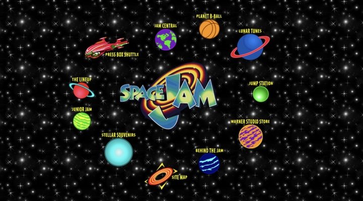 Página web oficial de 'Space Jam' (1996)