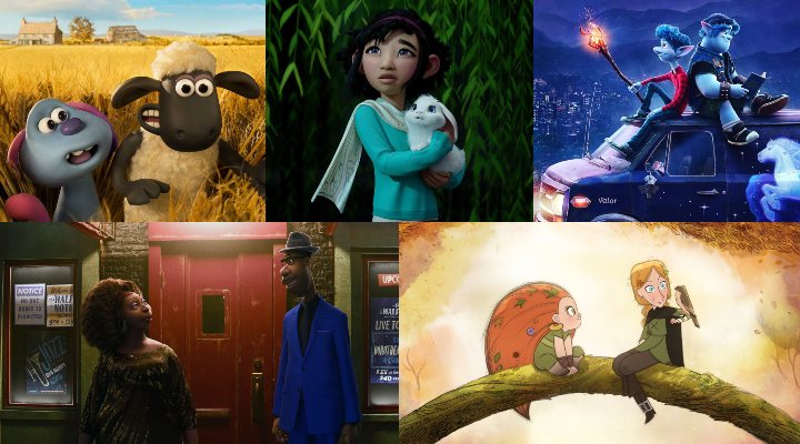 Nominadas al Oscar 2021 a la mejor película de animación