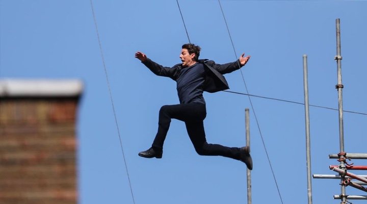 Tom Cruise rodando