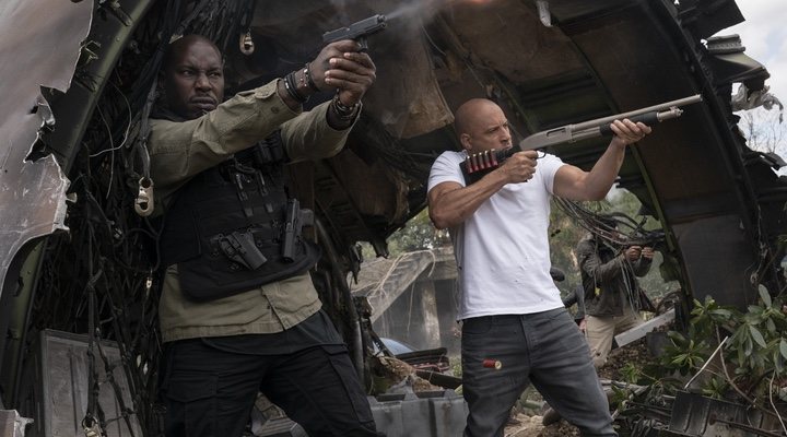  Tyrese Gibson y Vin Diesel en 'Fast & Furious 9' (2021)