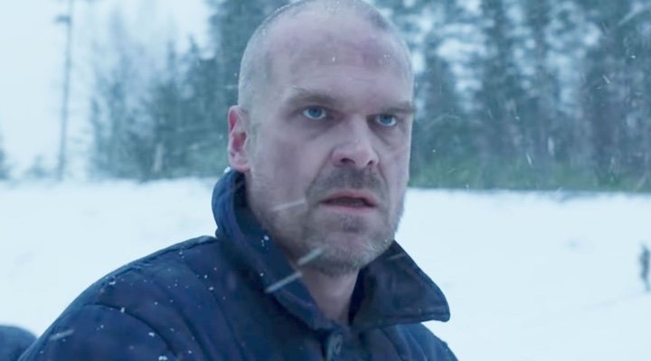 David Harbour en la cuarta temporada de 'Stranger Things'