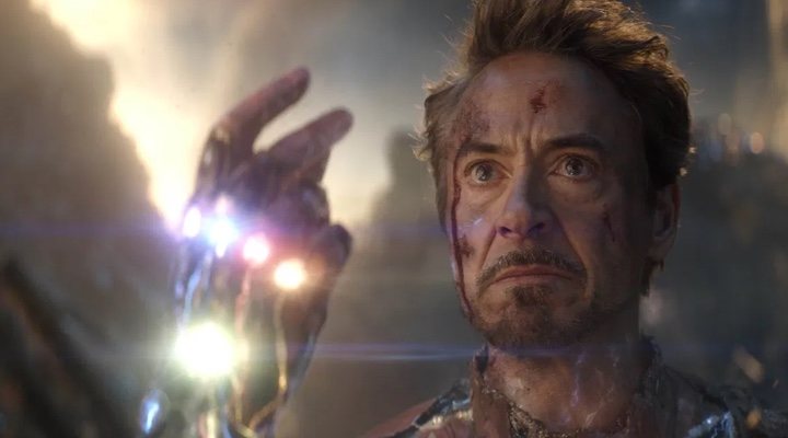 Robert Downey Jr. como Tony Stark en 'Vengadores: Endgame'