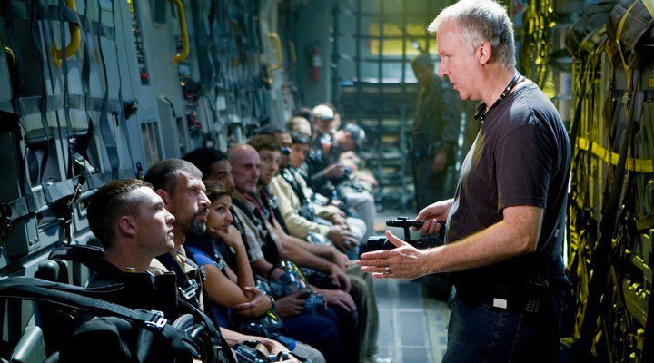 'James Cameron rodando Avatar'