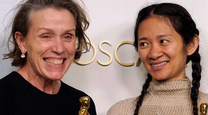 'Frances McDormand y Chloé Zhao'