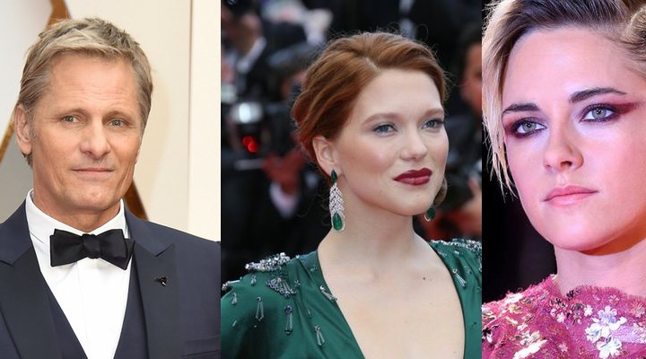 'Viggo Mortensen, Léa Seydoux y Kristen Stewart'