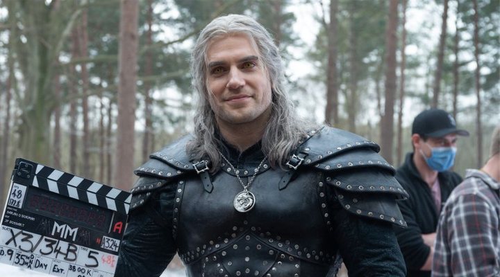 Henry Cavill en el rodaje de la segunda temporada de 'The Witcher'