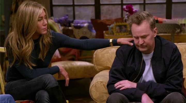 Jennifer Aniston y Matthew Perry en 'Friends: The Reunion'