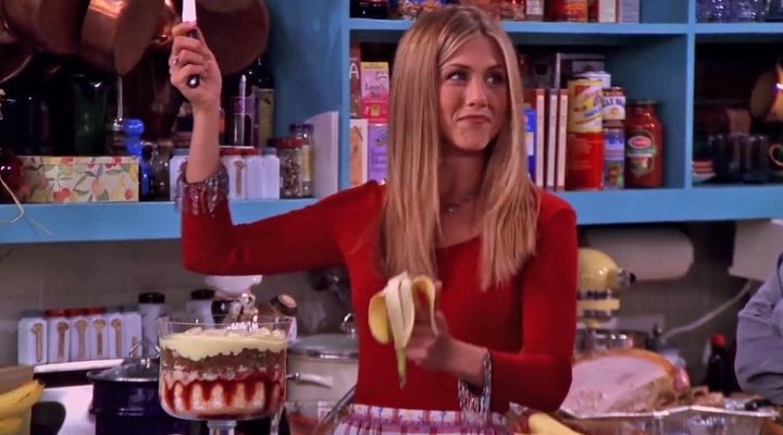 Rachel y el pastel de Acción de Gracias en 'Friends'