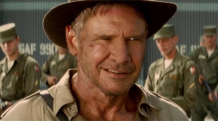 Harrison Ford en 'Indiana Jones y el reino de la calavera de cristal'