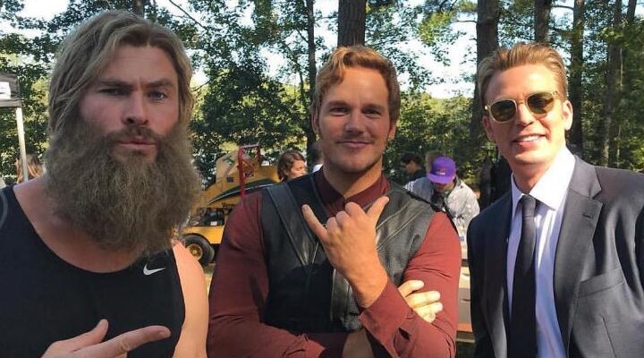 Chris Hemsworth, Chris Pratt y Chris Evans