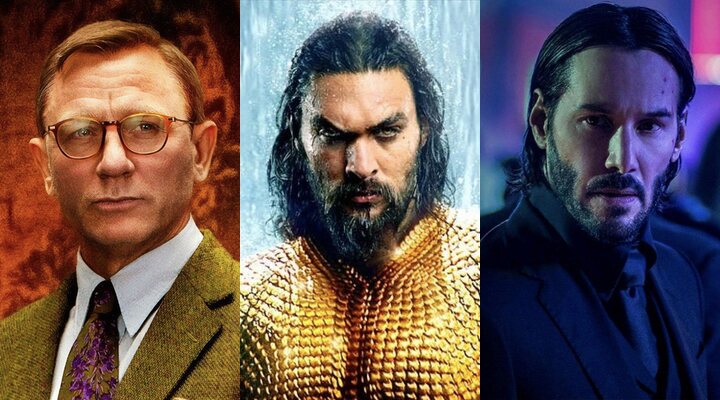 Daniel Craig, Jason Momoa y Keanu Reeves