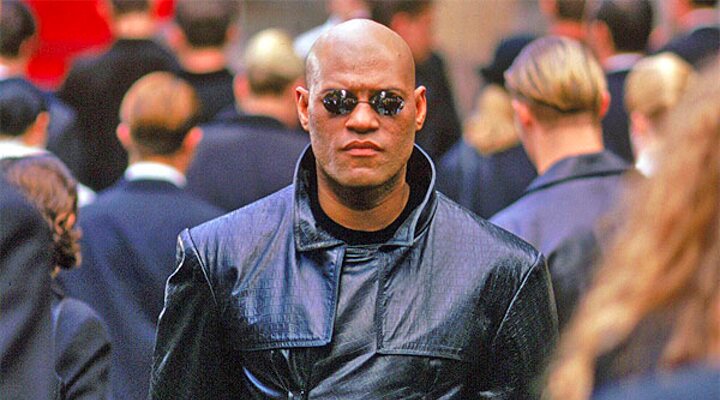 Laurence Fishburne como Morfeo en 'Matrix'