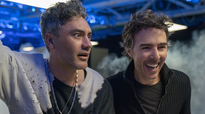 Taika Waititi y </p><p>Shawn en el rodaje de 'Free Guy'