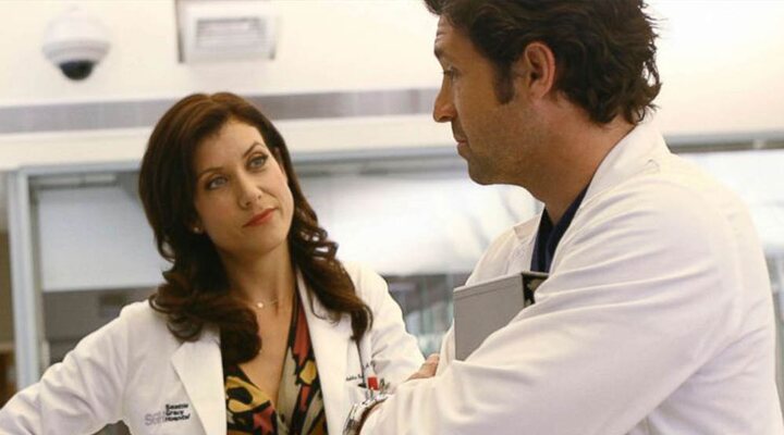 Kate Walsh y Patrick Dempsey en 'Anatomía de Grey'