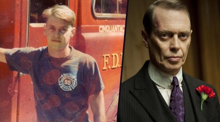  Steve Buscemi en sus días como bombero y en la serie 'Boardwalk Empire'