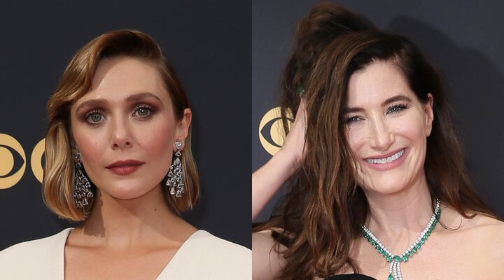 Elizabeth Olsen y Kathryn Hahn en los Emmy 2021