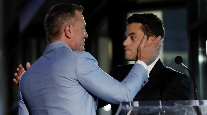 Daniel Craig y Rami Malek