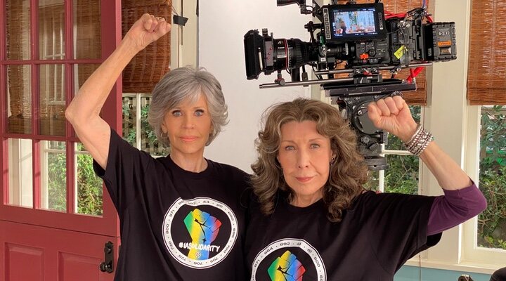  Jane Fonda y Lily Tomlin