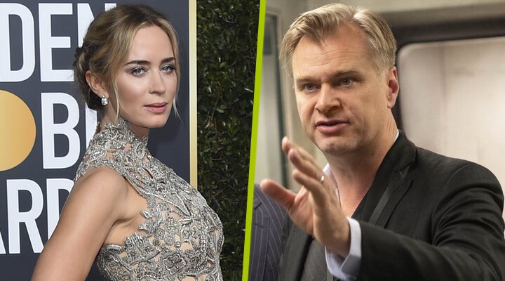 Emily Blunt y Christopher Nolan