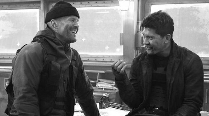  Jason Statham e Iko Uwais en el rodaje de 'Los mercenarios 4'