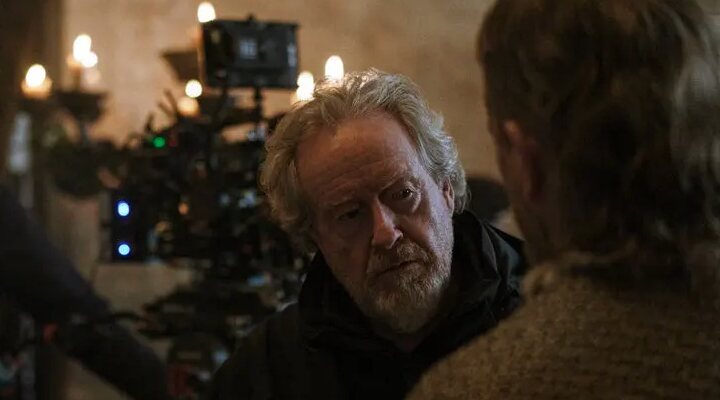 Ridley Scott dirigiendo 'El último duelo'