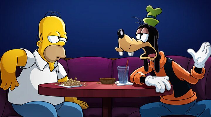 Homer Simpson y Goofy