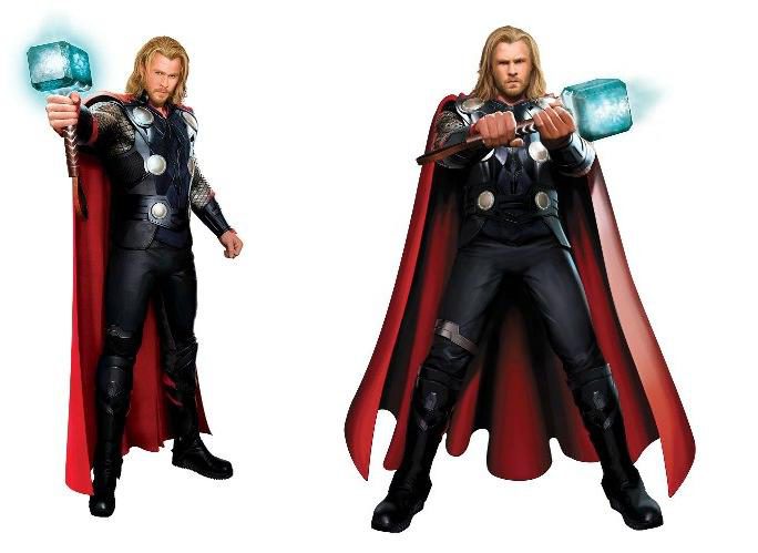 Concept Art de 'Capitán América' y 'Thor'