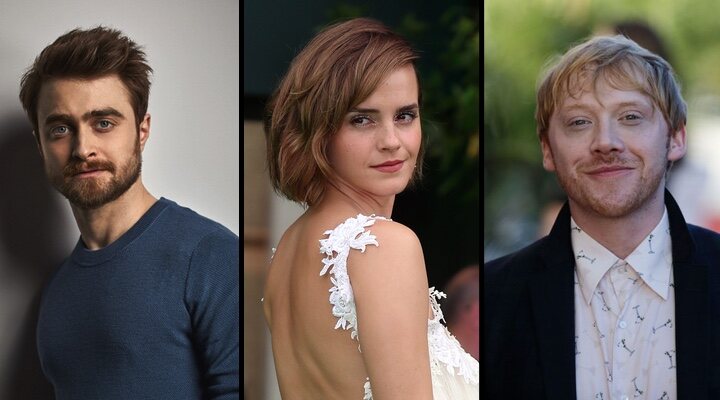 Daniel Radcliffe, Emma Watson y Rupert Grint