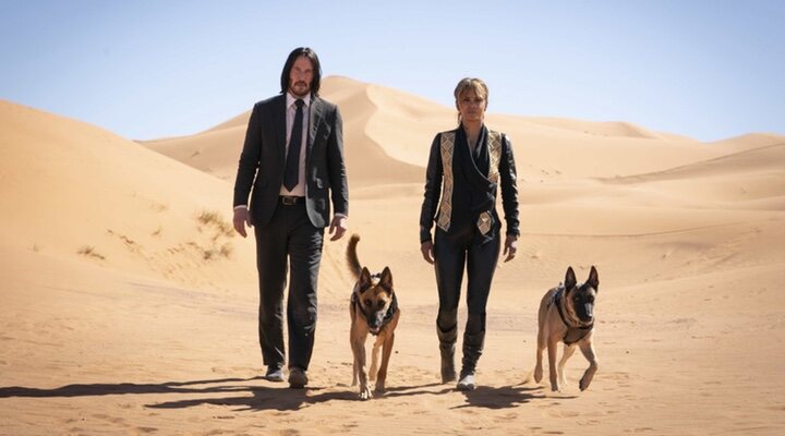  Keanu Reeves y Halle Berry en 'John Wick: Capítulo 3 - Parabellum'