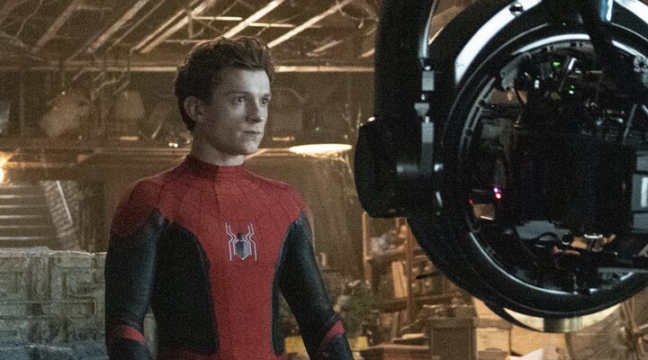 Tom Holland en el rodaje de 'Spider-Man: No Way Home'