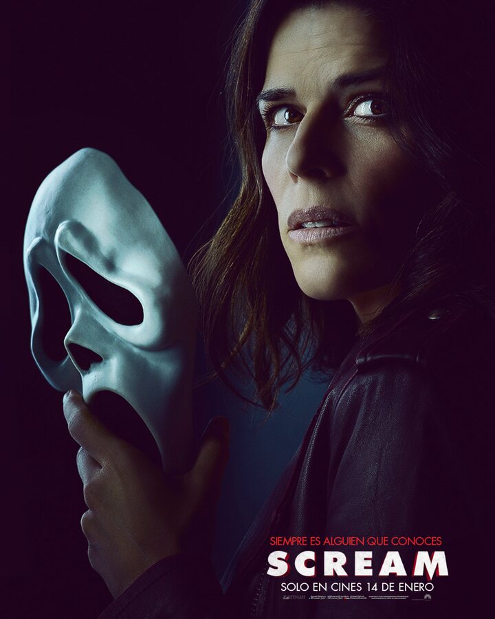  póster 'Scream' con Neve Campbell